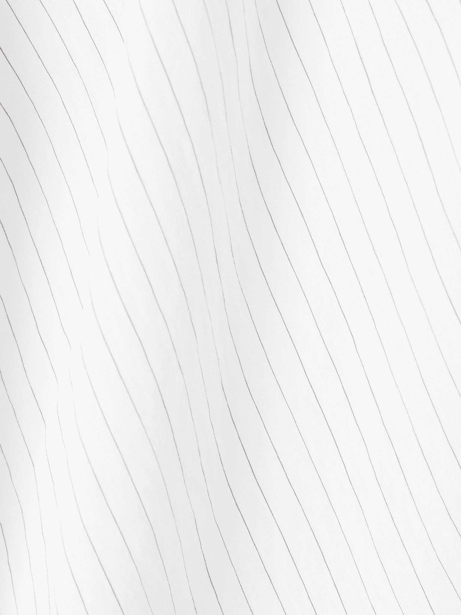 Pleated pinstriped poplin mini skirt Off-white - 5