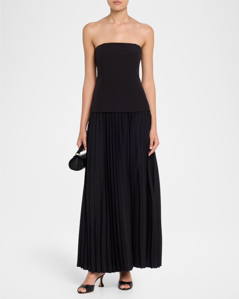 GENERATION LOVE Cody Pleated Strapless Dress outlook