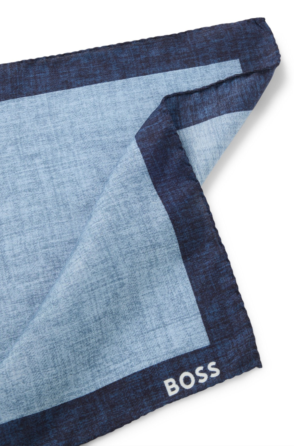 PRINTED POCKET SQUARE WITH LOGO BORDER - 4