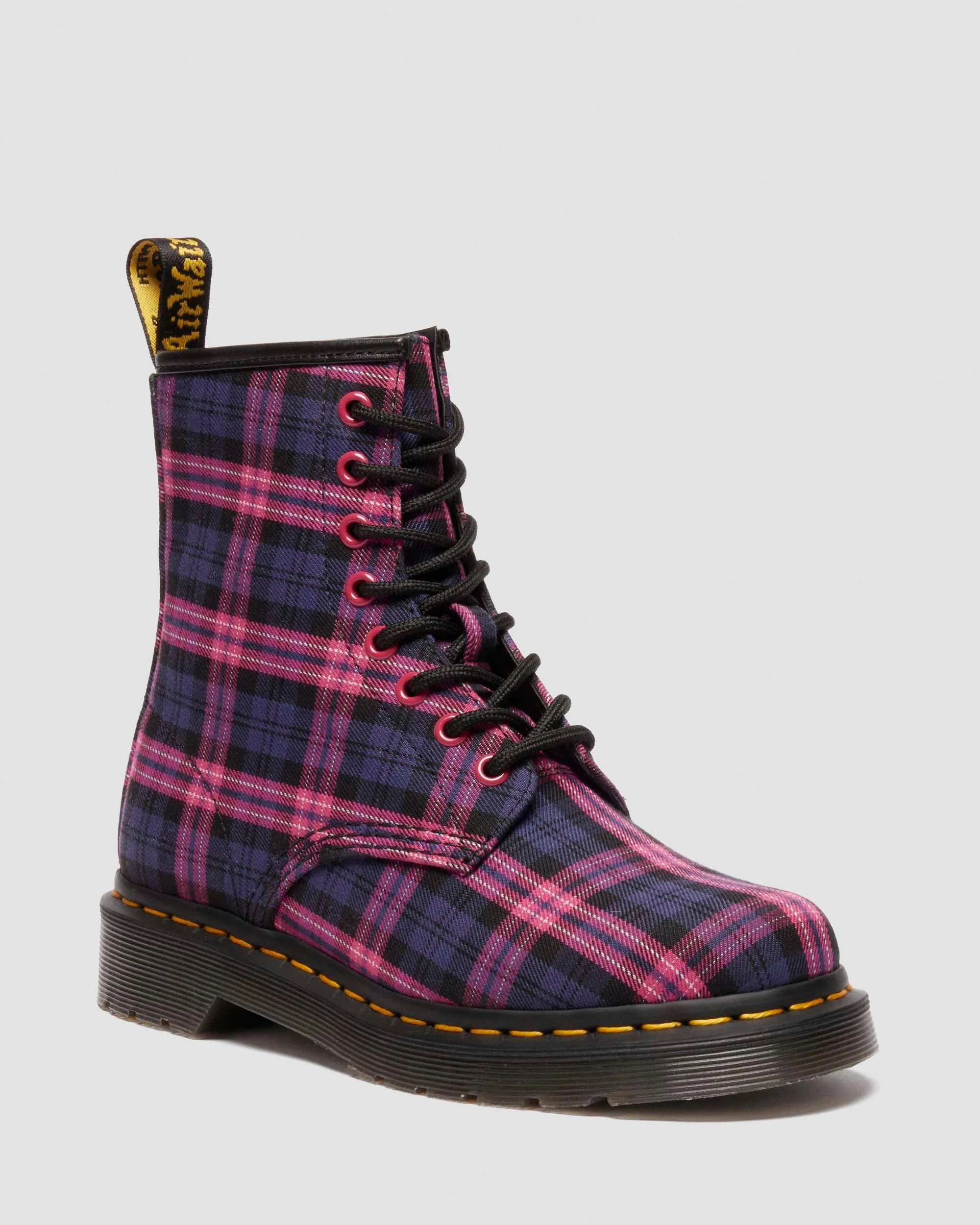 1460 Tartan Lace Up Boots - 1