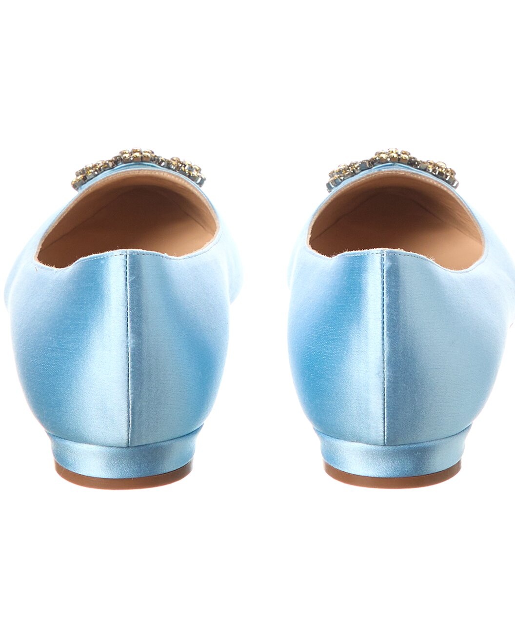 Manolo Blahnik Hangisimu Satin Flat (Authentic Pre-Loved) - 3