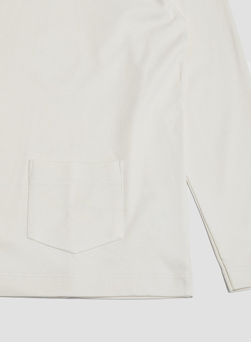 Nigel Cabourn x Sunspel Relaxed Heavyweight Supima Roll Neck in Undyed 4