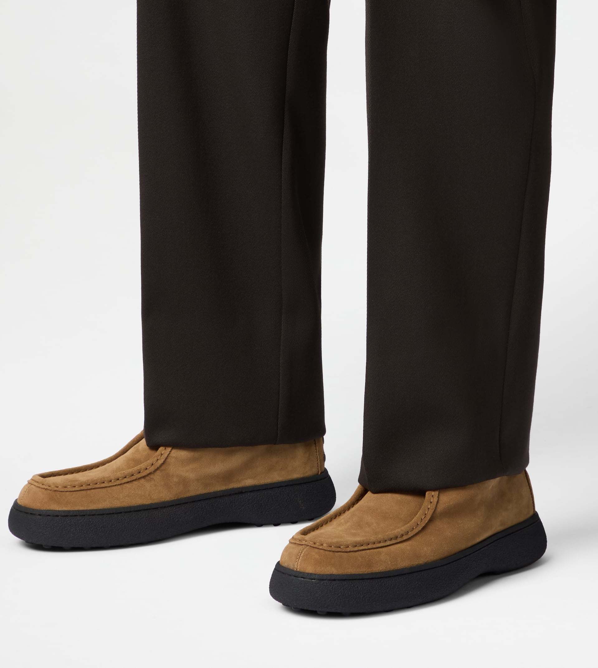 TOD'S W. G. ANKLE BOOTS IN SUEDE - BROWN - 7