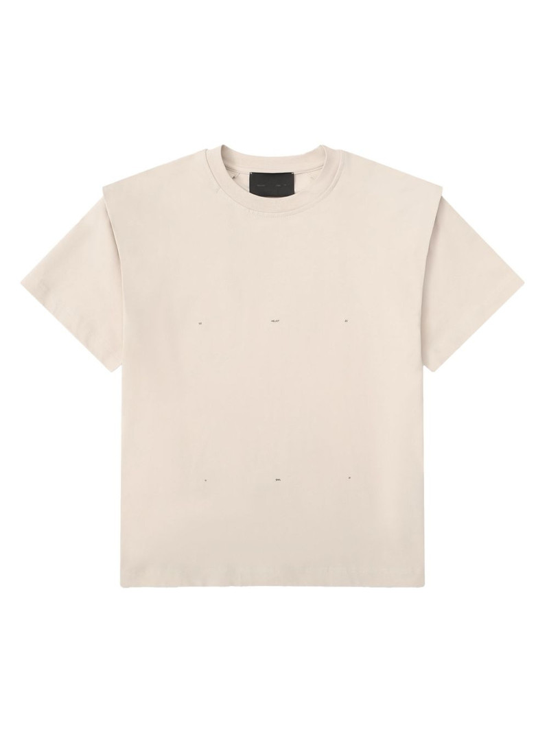 dropped-shoulder cotton T-shirt 1