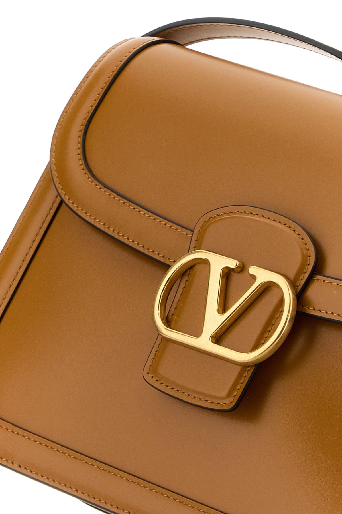 Camel leather 9TO5 shoulder bag - 4