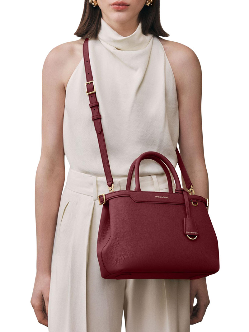 Women's The Medium Palais Top Handle Bag - Plum Red 3