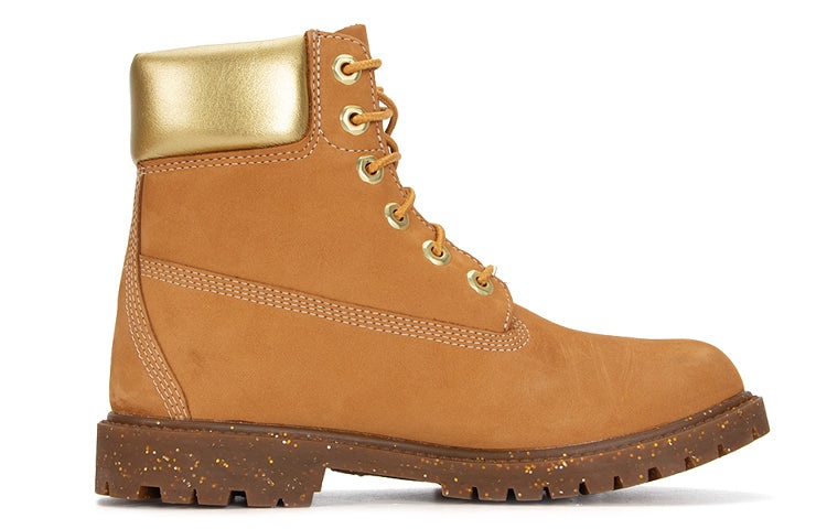 (WMNS) Timberland Heritage 6 Inch Waterproof Boots 'Wheat Nubuck with Gold' A5RS8231 - 2