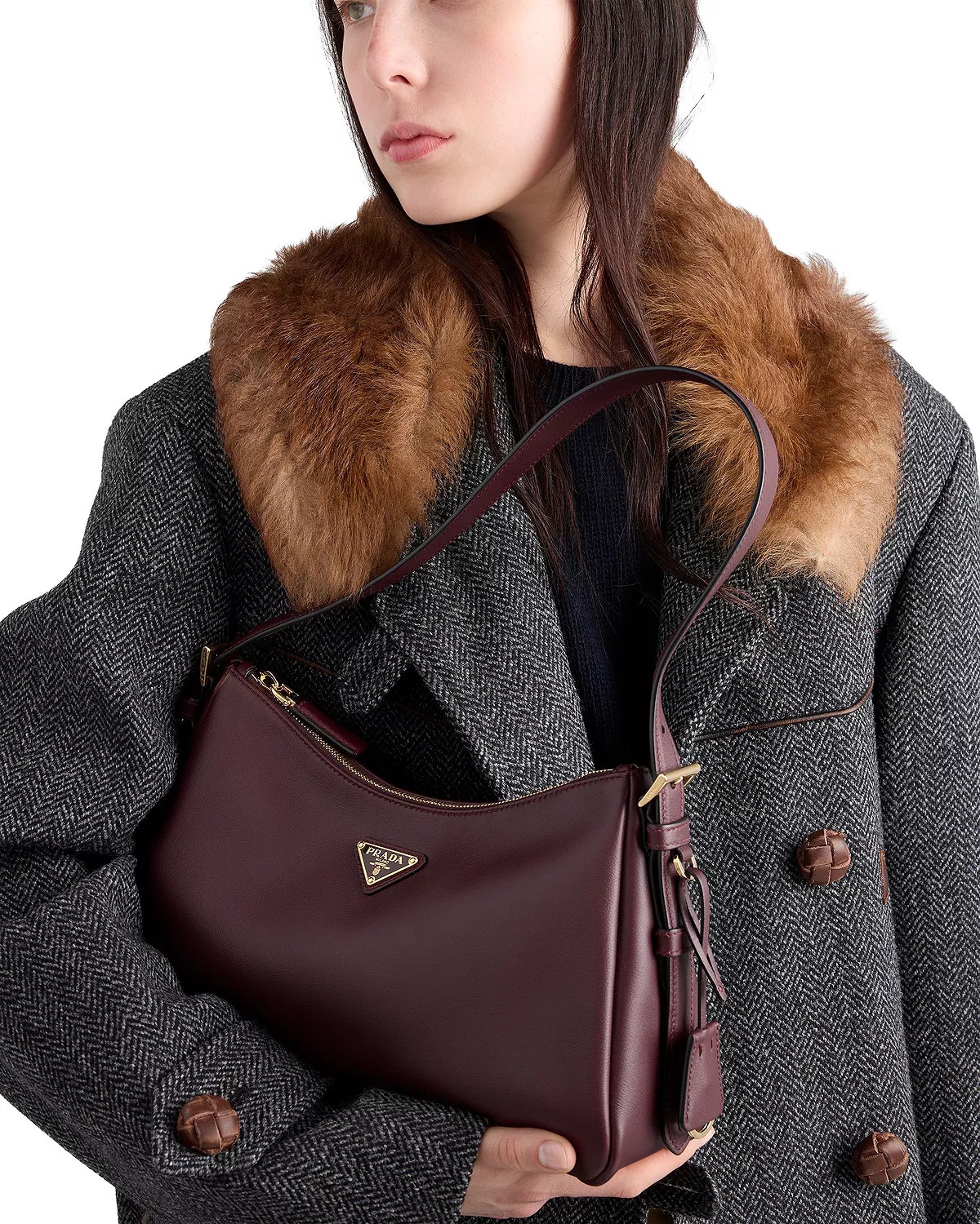 Aimee Medium Leather Shoulder Bag - 3