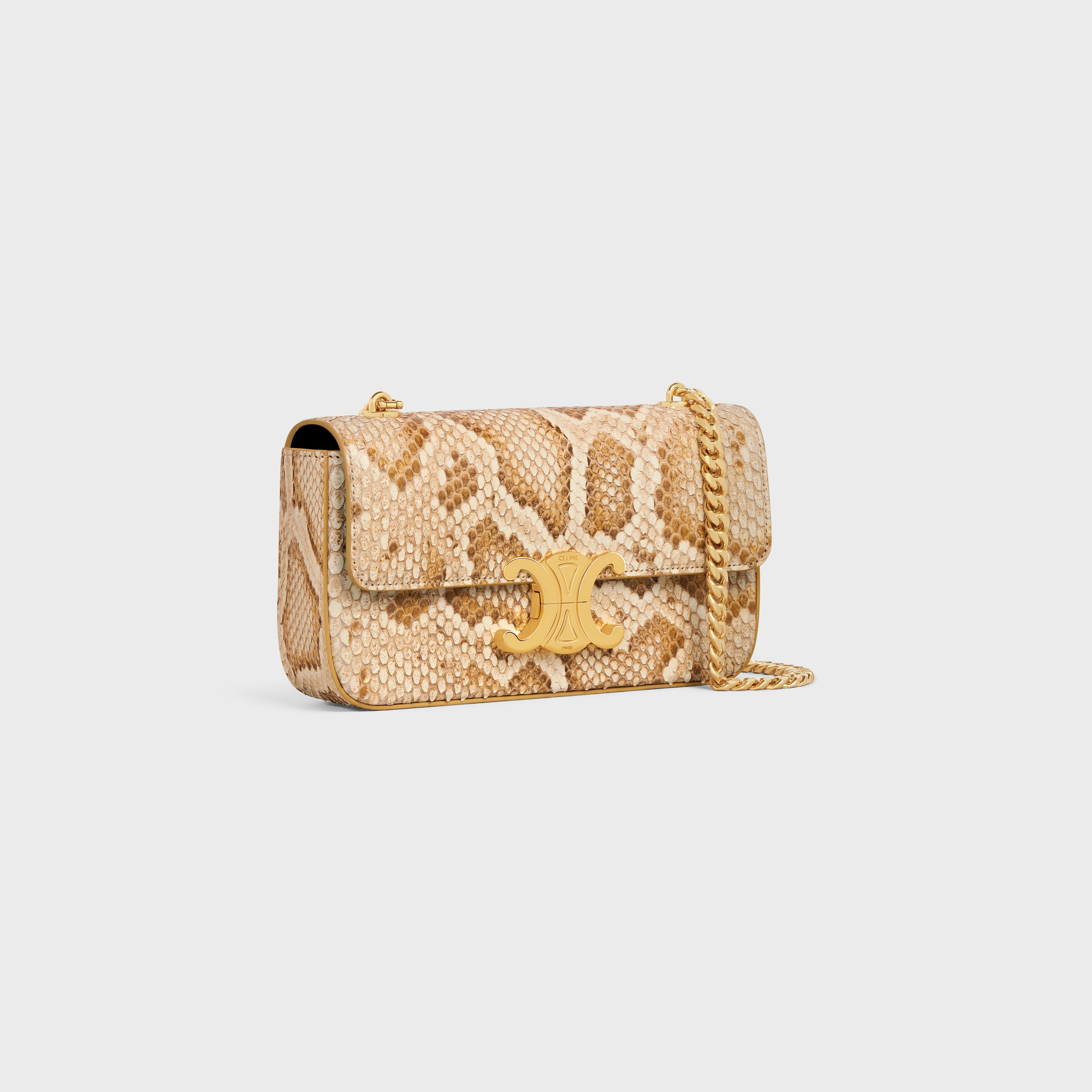 CHAIN SHOULDER BAG triomphe in PYTHON - 2