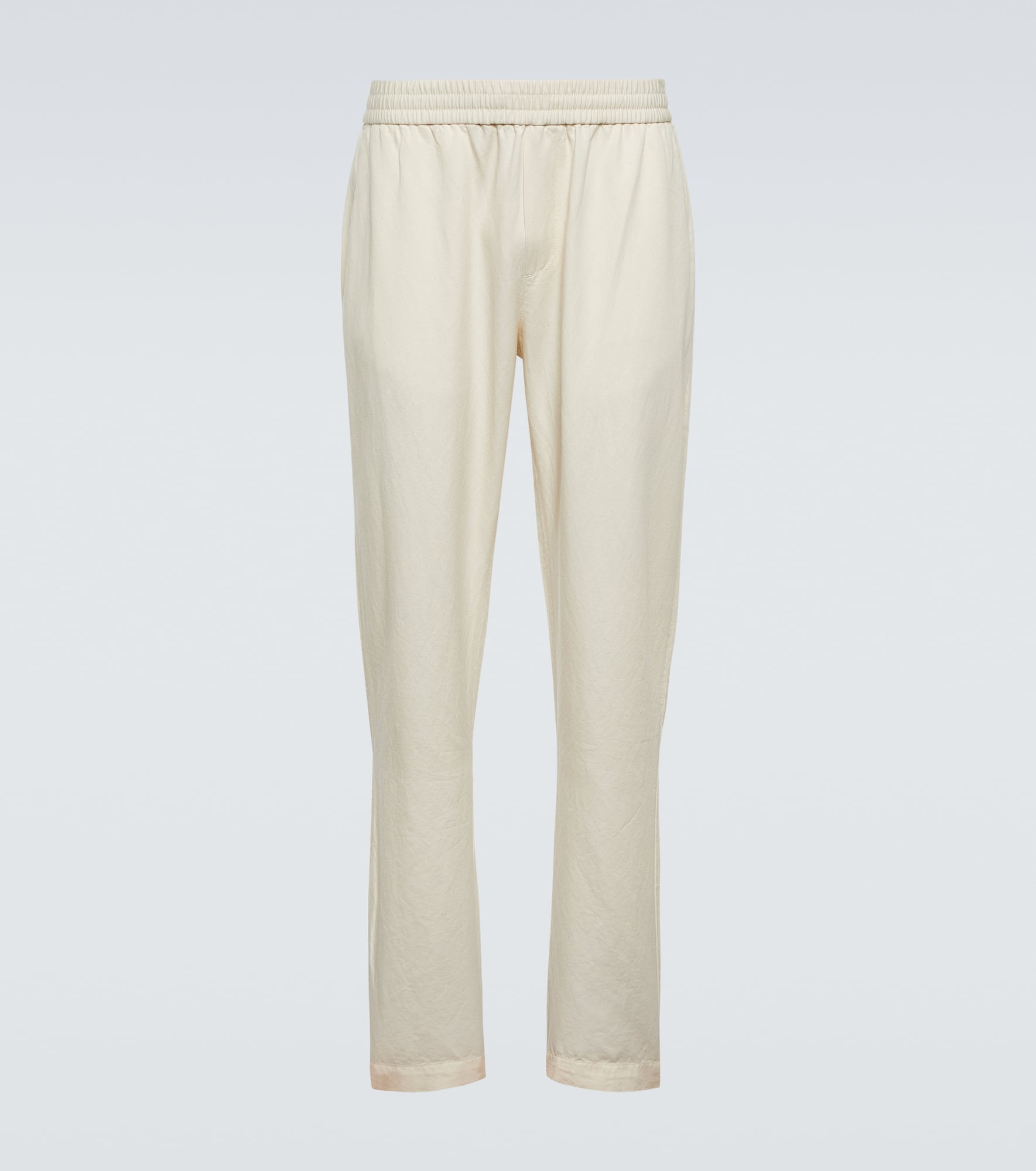 Cotton and linen pants - 1