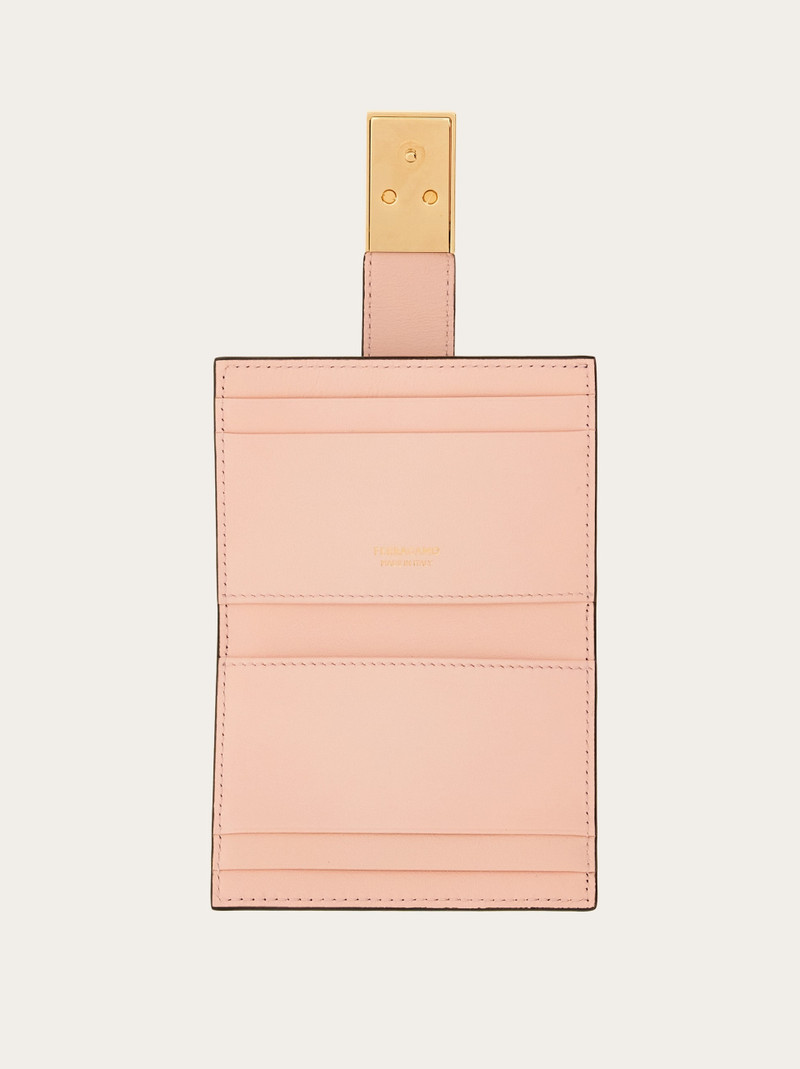 FERRAGAMO Hug two-tone credit card holder outlook