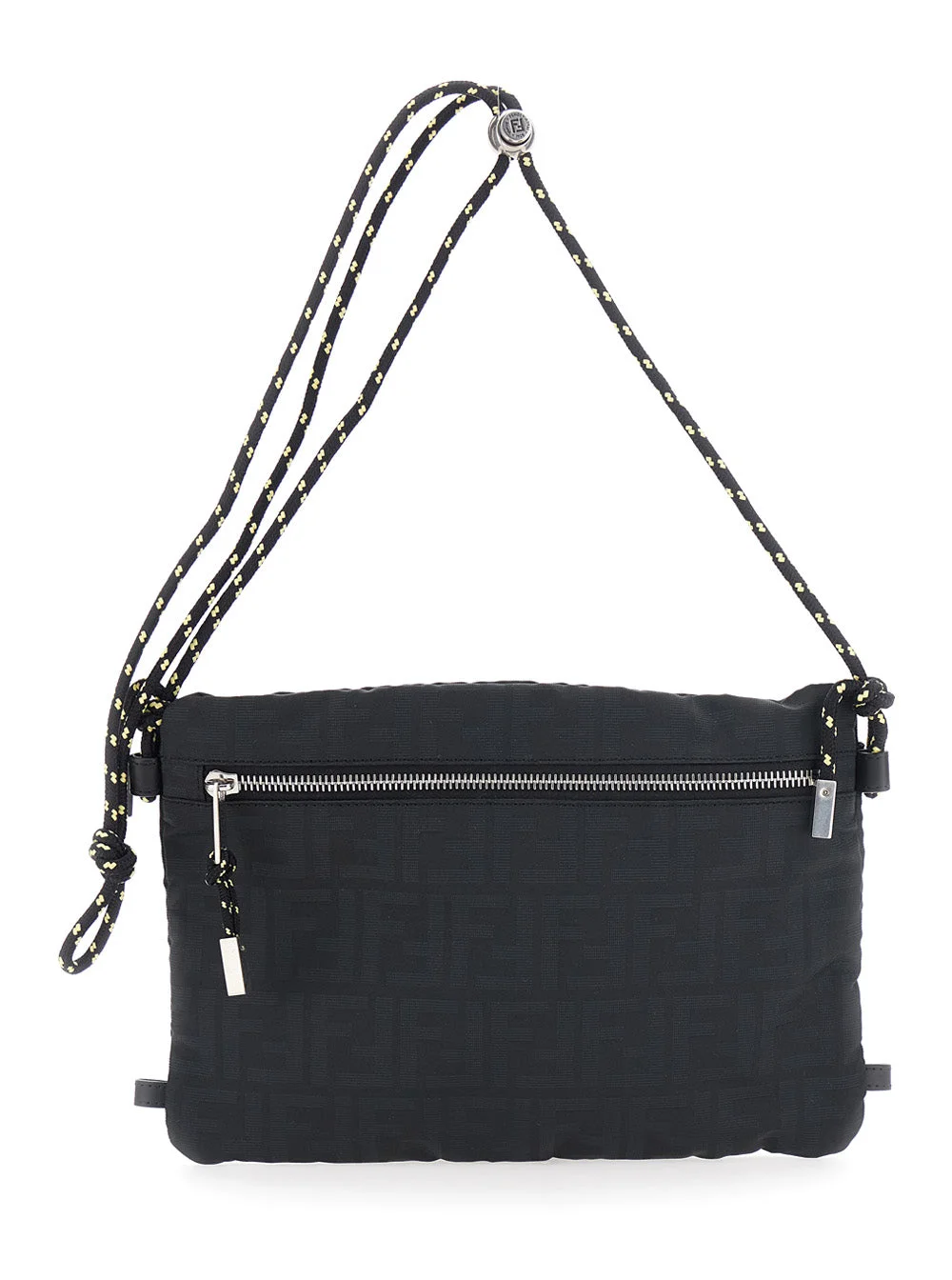 Fendi Men Ff Allover Zip Con Laccetto In Pelle - 1