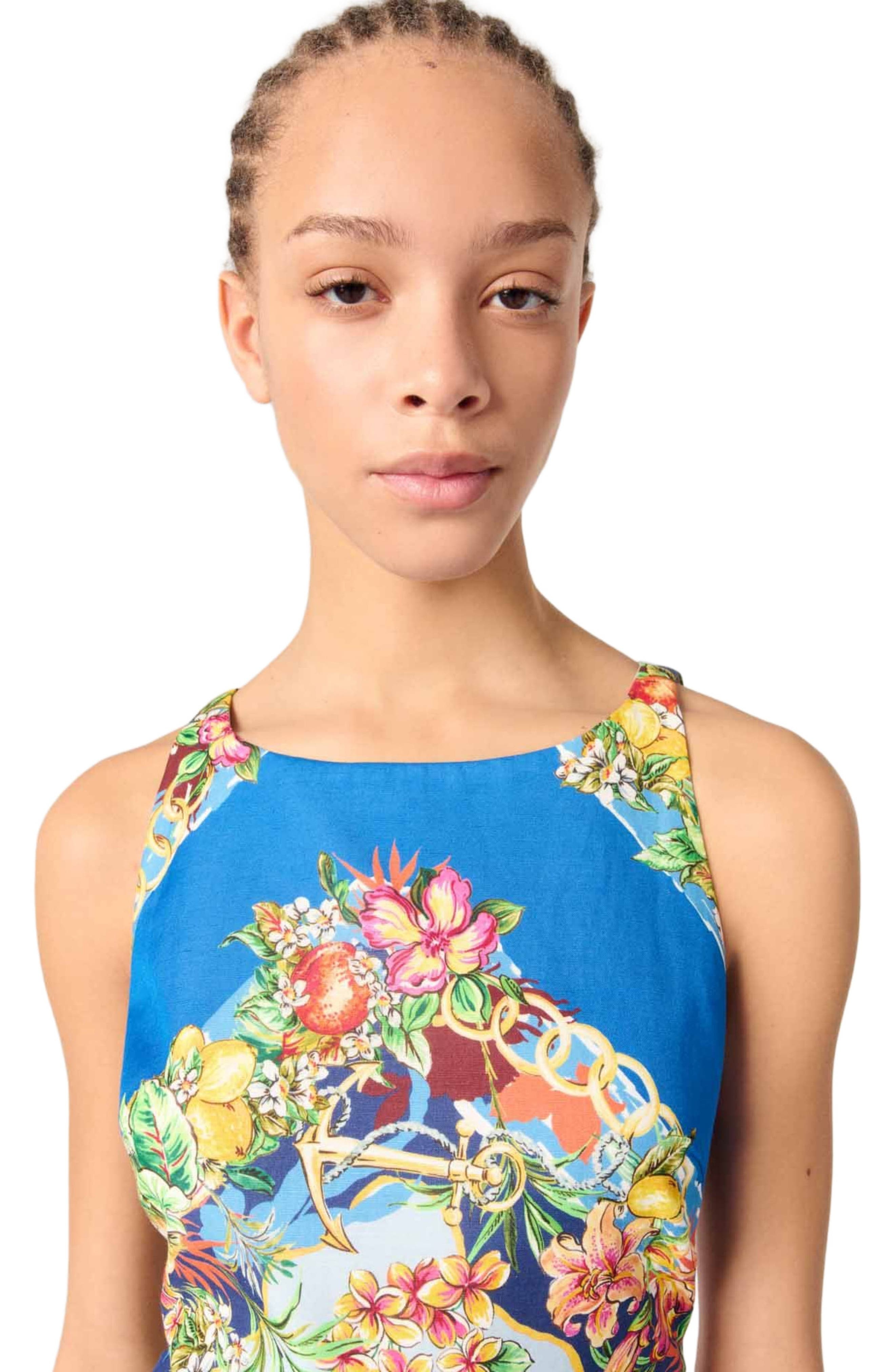 maje Patterned shift dress in Multicolor Floral Print at Nordstrom - 7