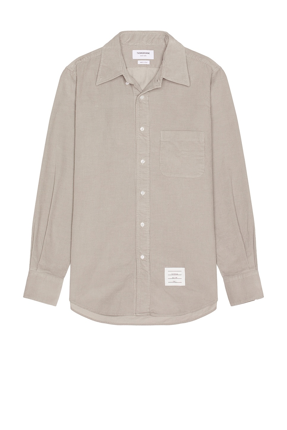 Straight Fit Corduroy Shirt - 1