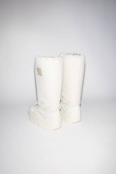 Acne Studios Platform snow boots - White/beige outlook
