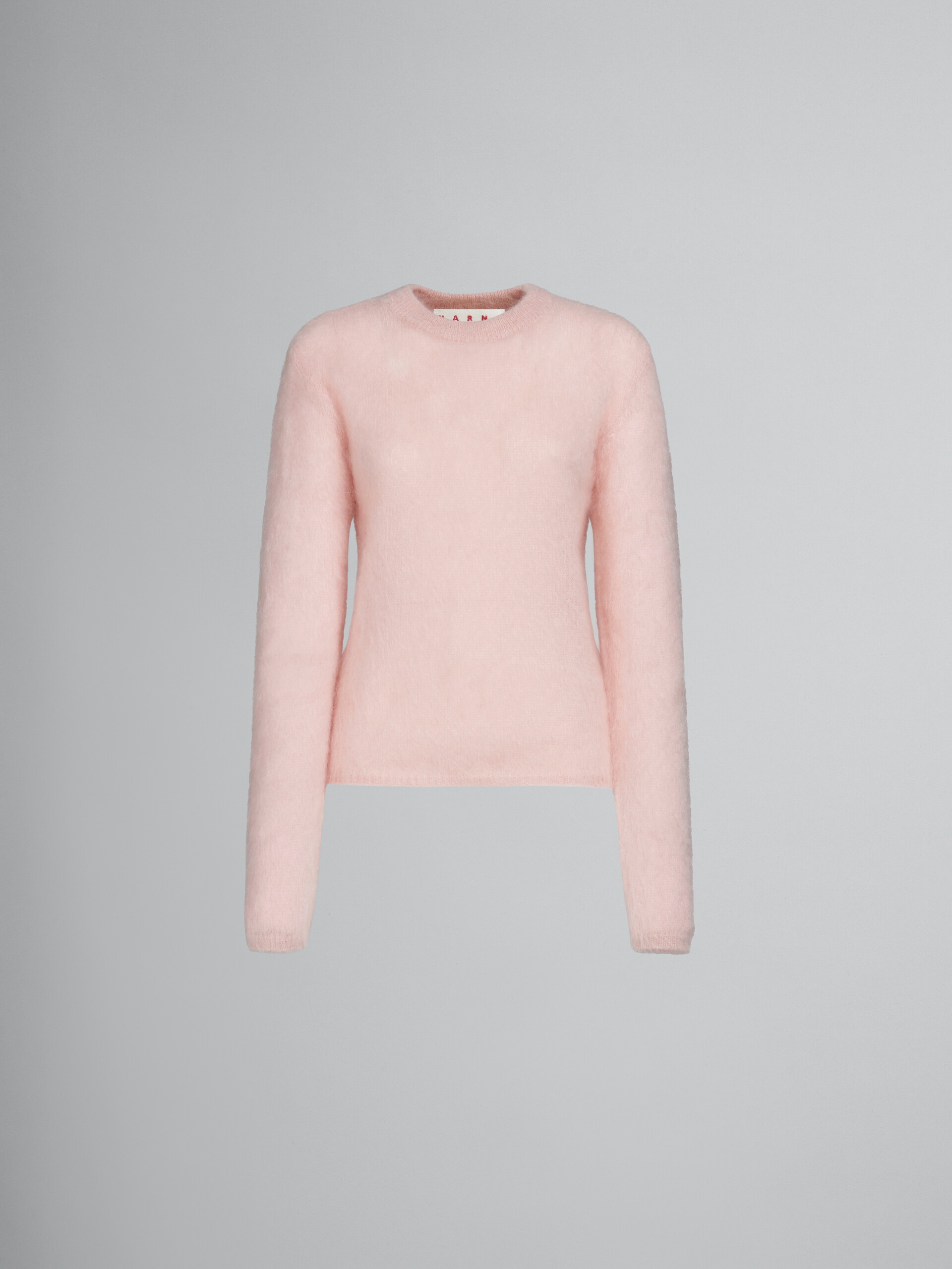 PINK MOHAIR AND WOOL JUMPER - 1