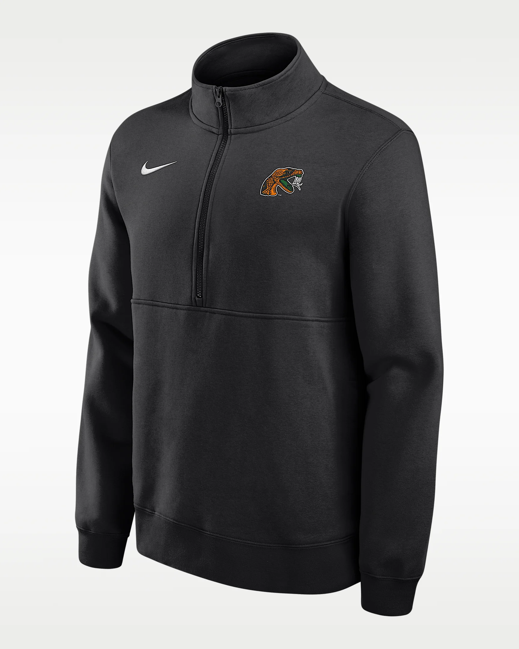 Florida A&M University Rattlers Club Men's Nike College Fleece Half-Zip Top - 1
