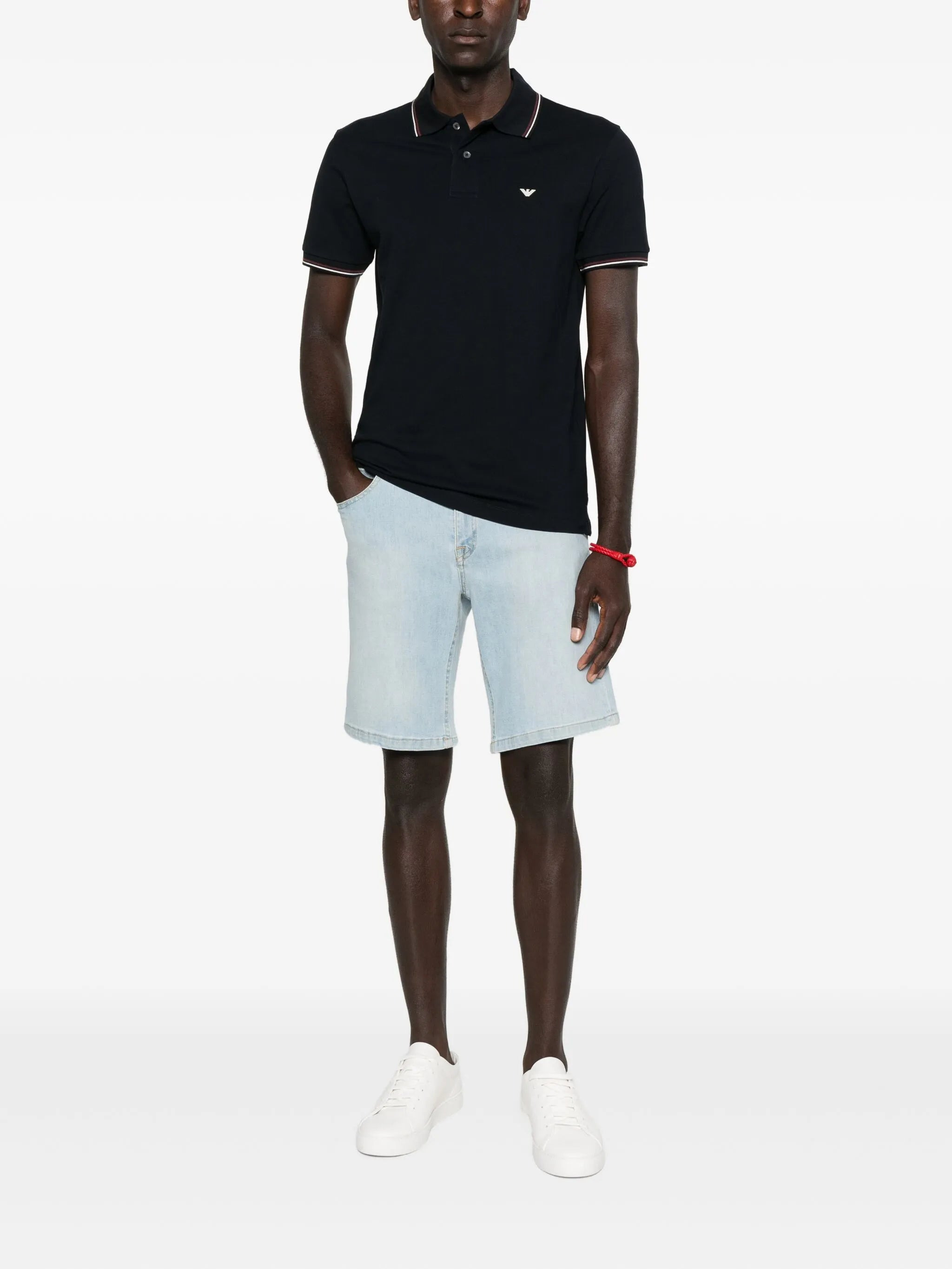 Emporio Armani Tipped-collar Polo Shirt - 2