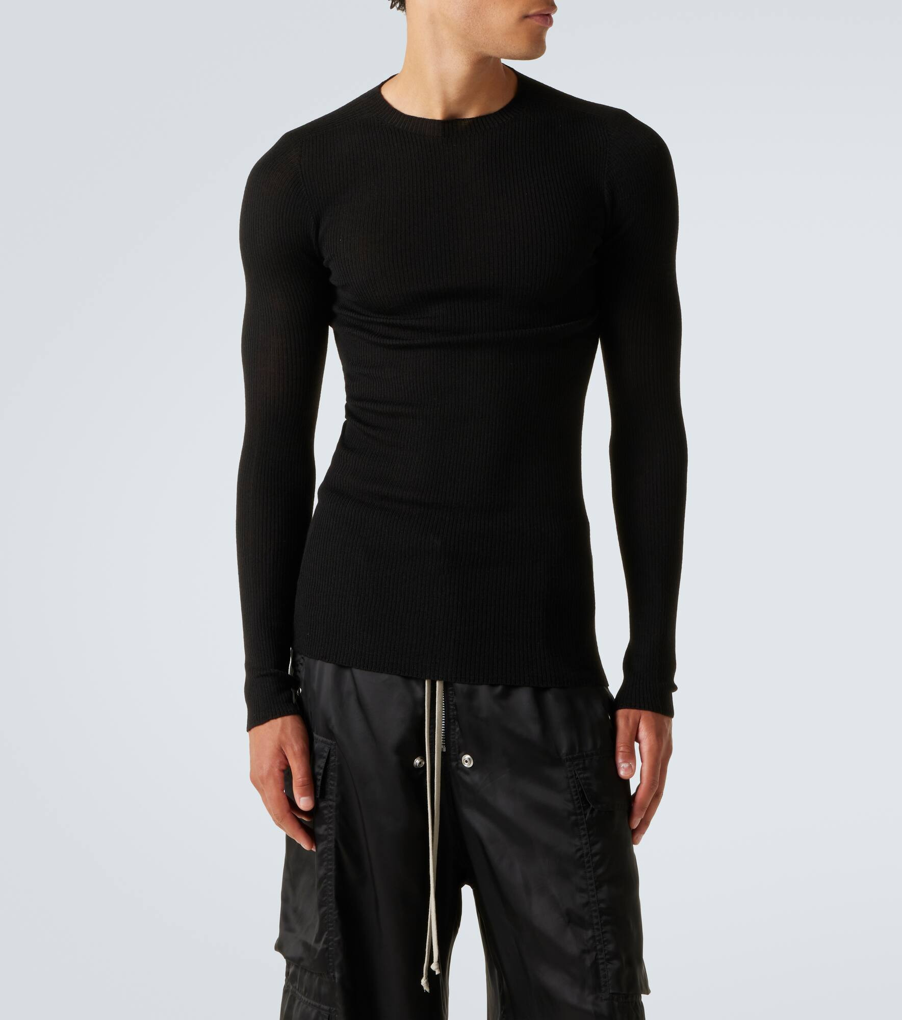 Ribbed-knit virgin wool sweater - 3