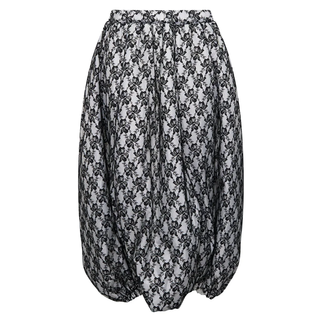 Voluminous Lace Parachute Pants - 1