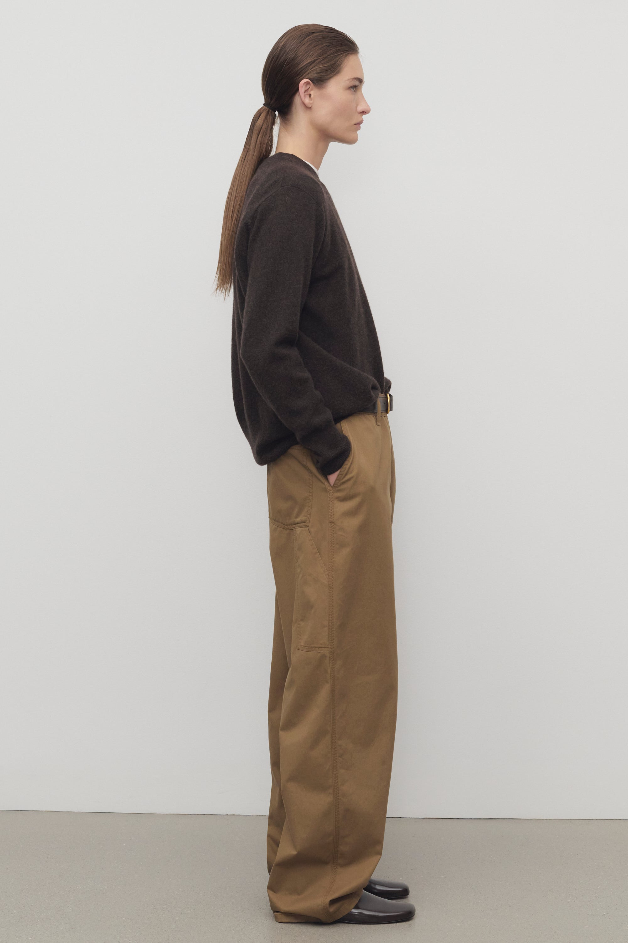 Sharka Pant in Cotton and Cashmere - 4