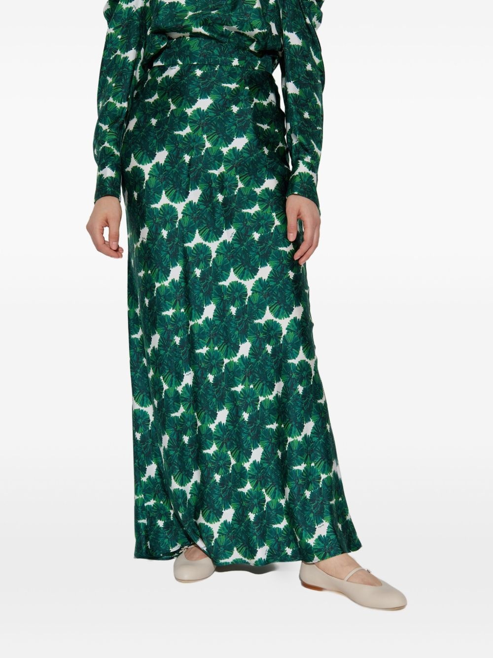 Recital floral-printed maxi skirt - 3