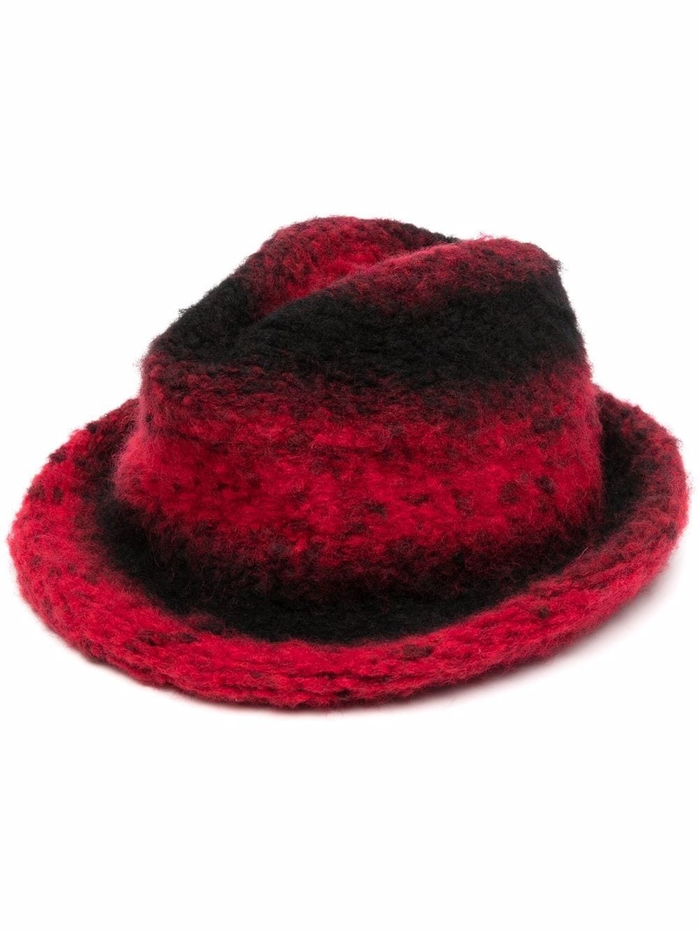 two-tone knitted hat - 1