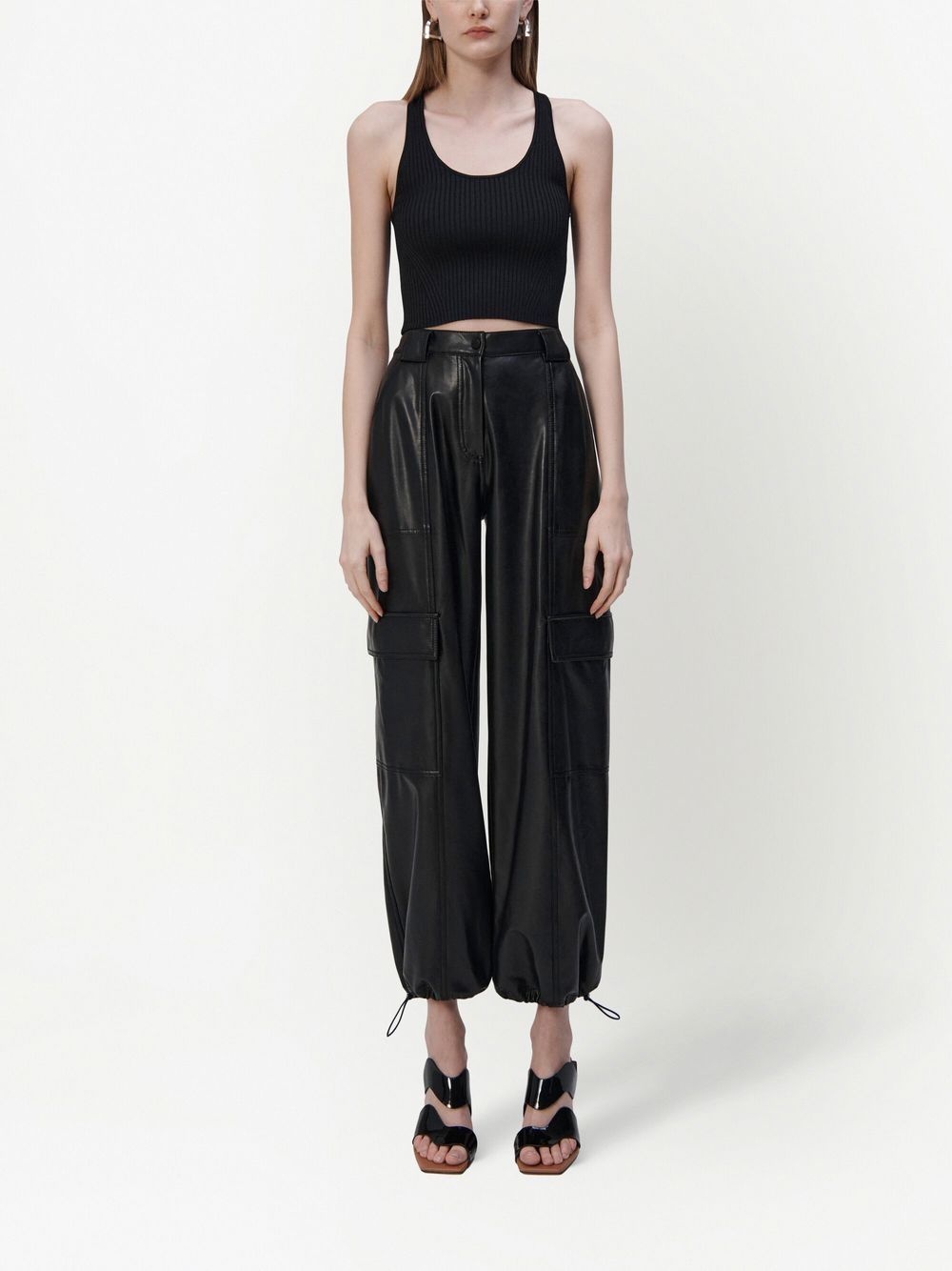 Luxe faux-leather trousers - 2