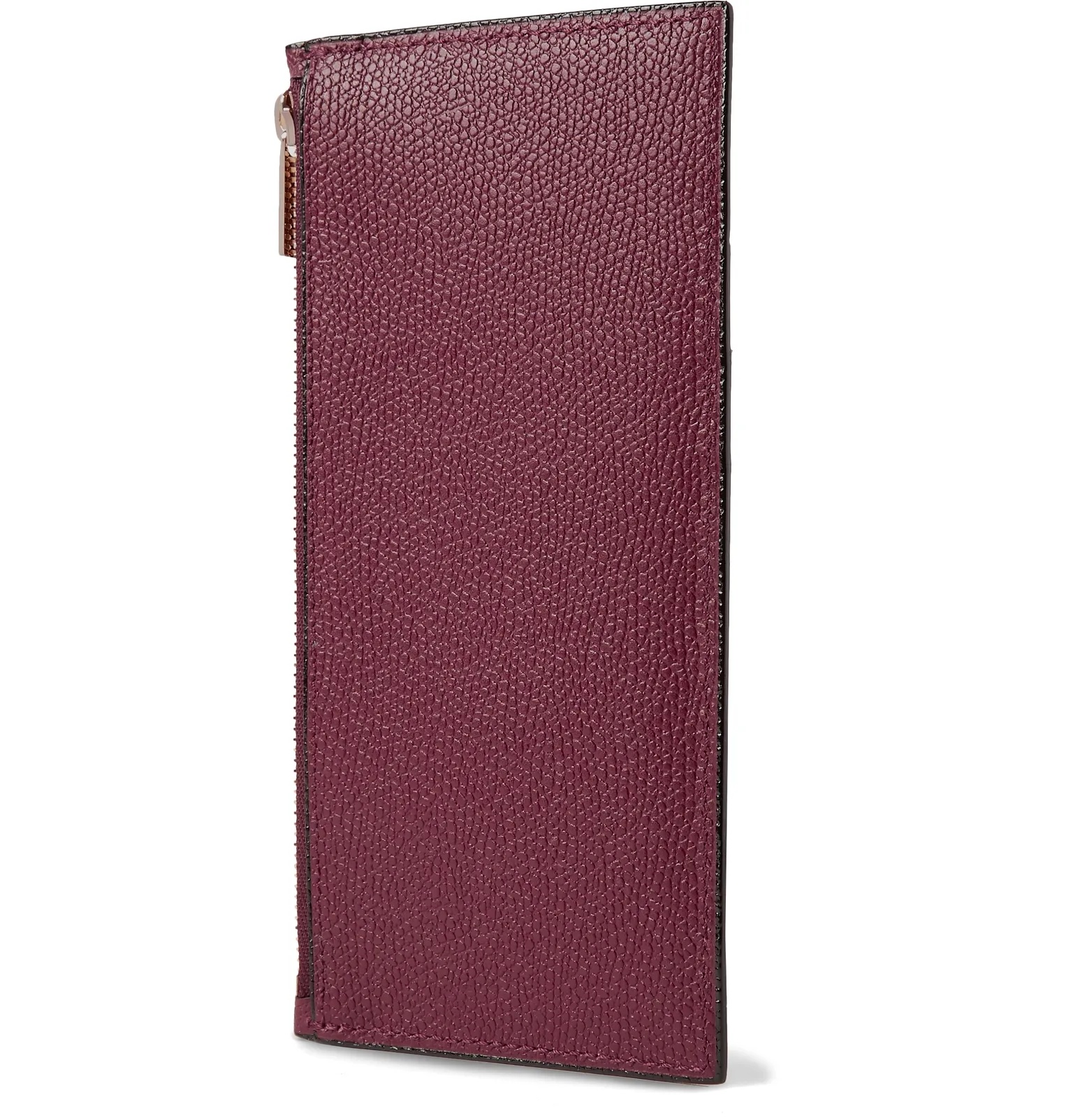 Full-Grain Leather Zipped Cardholder - 3