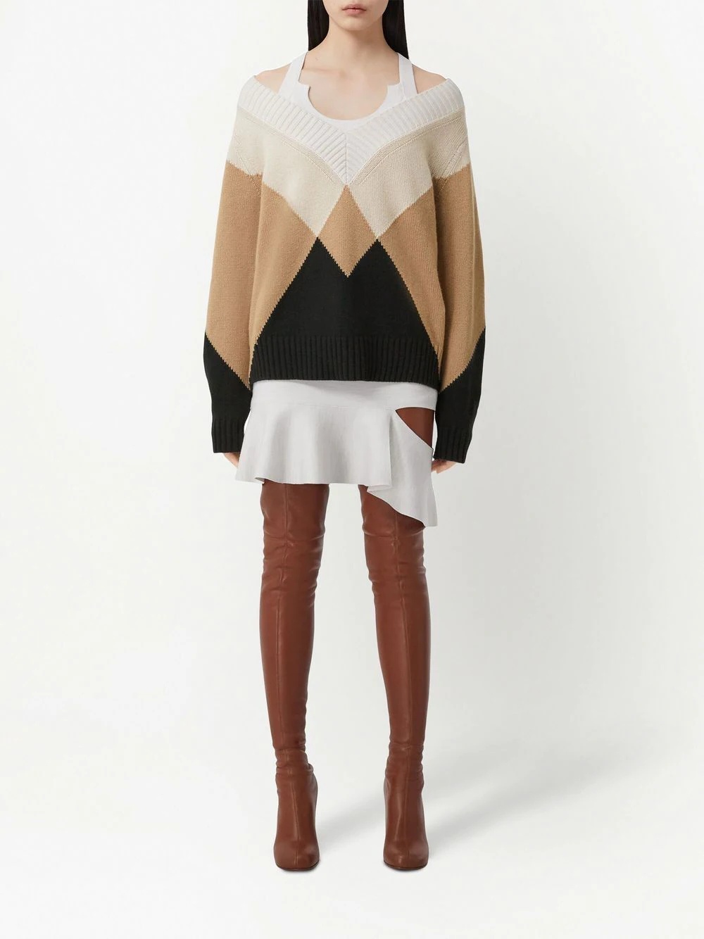 intarsia-knit pattern jumper - 2