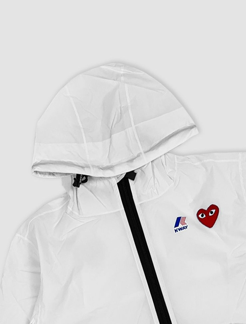 Comme des Garçons PLAY K-Way hoodie outlook