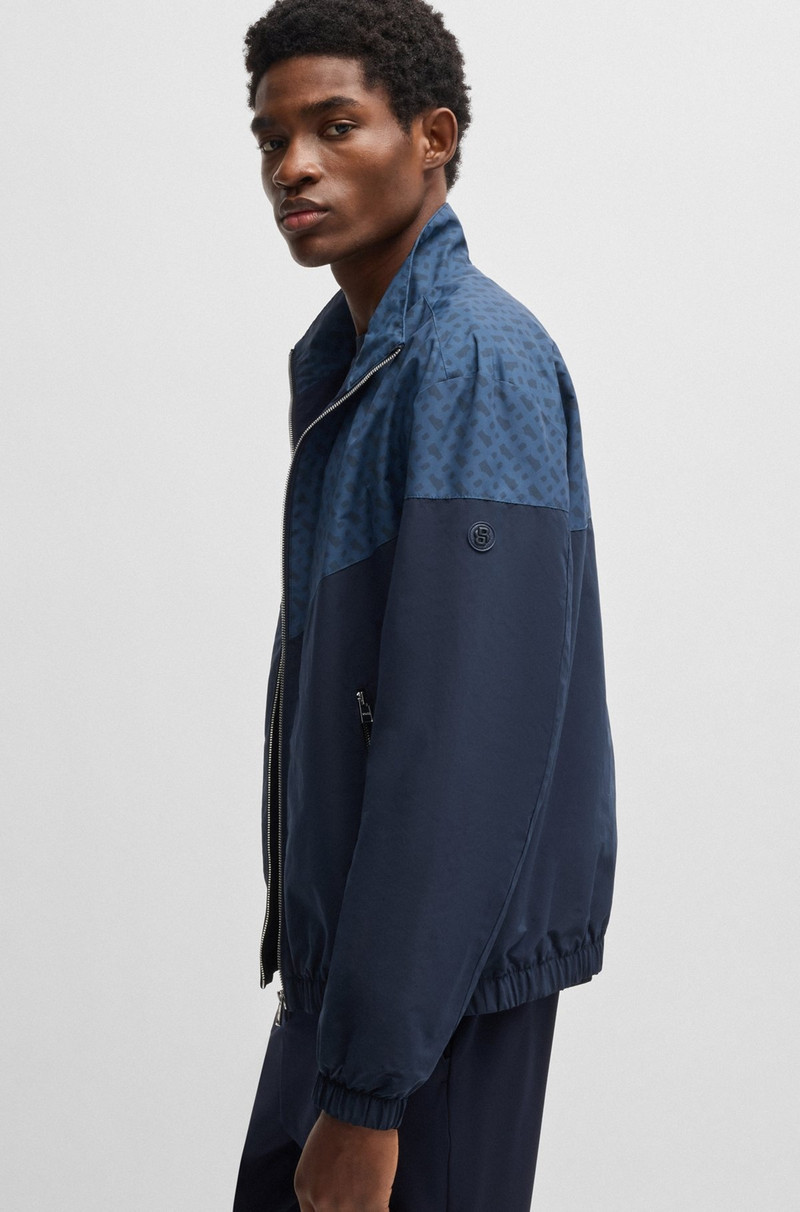 WATER-REPELLENT JACKET WITH MONOGRAM PATTERN 6