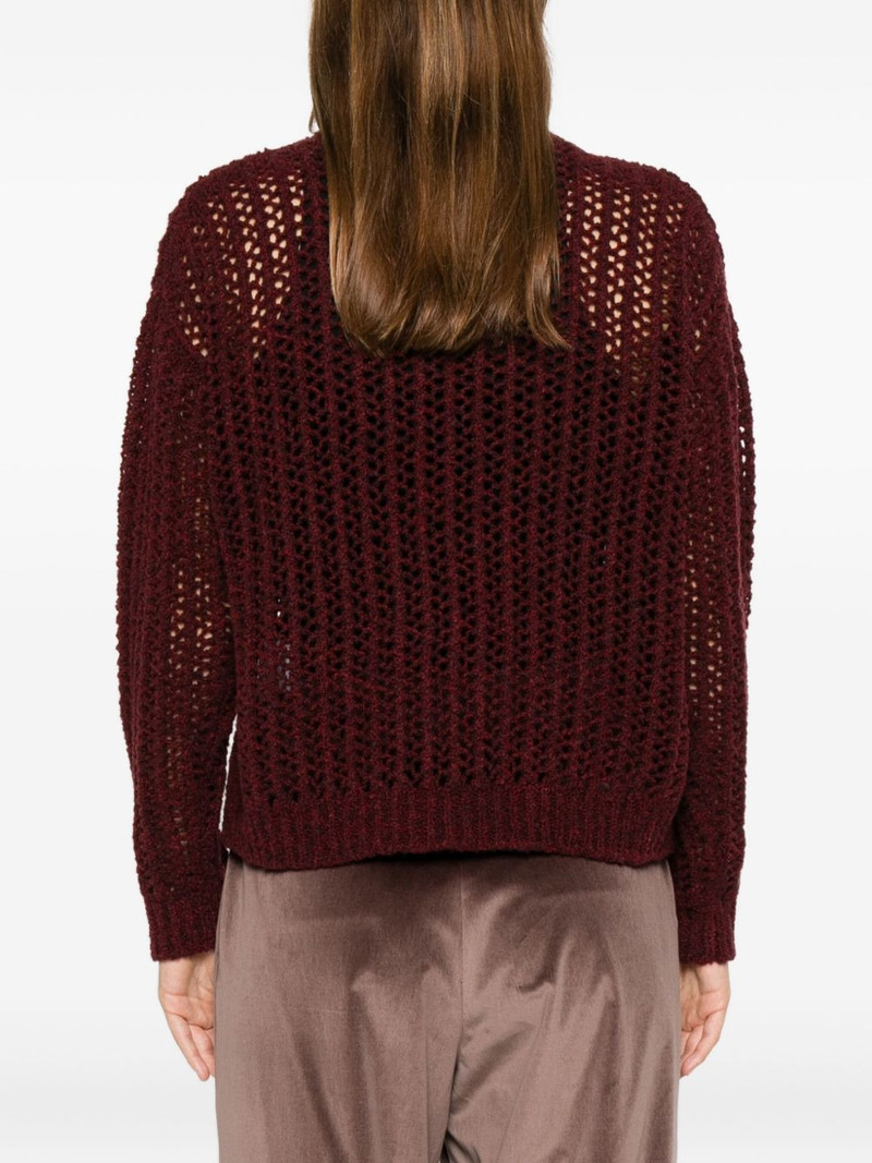Quaglia openwork high-neck sweater 4