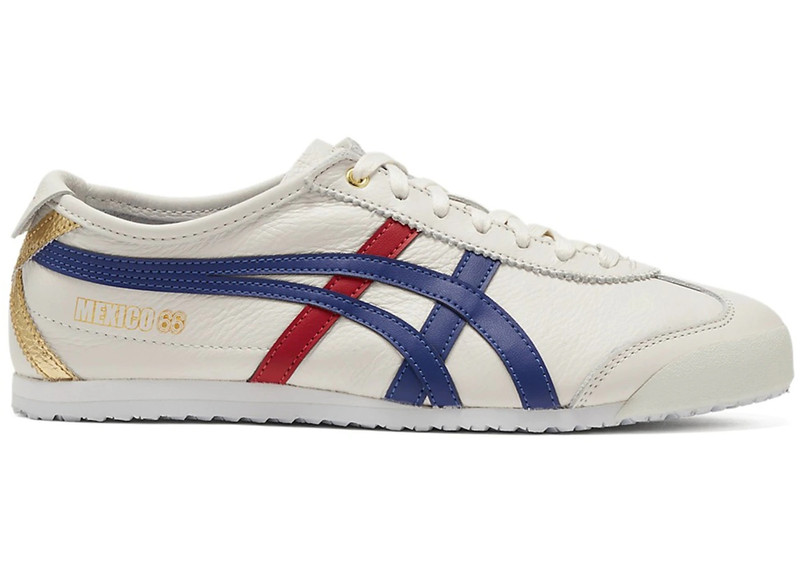 Onitsuka Tiger Mexico 66 White Dark Blue Red Gold - 1