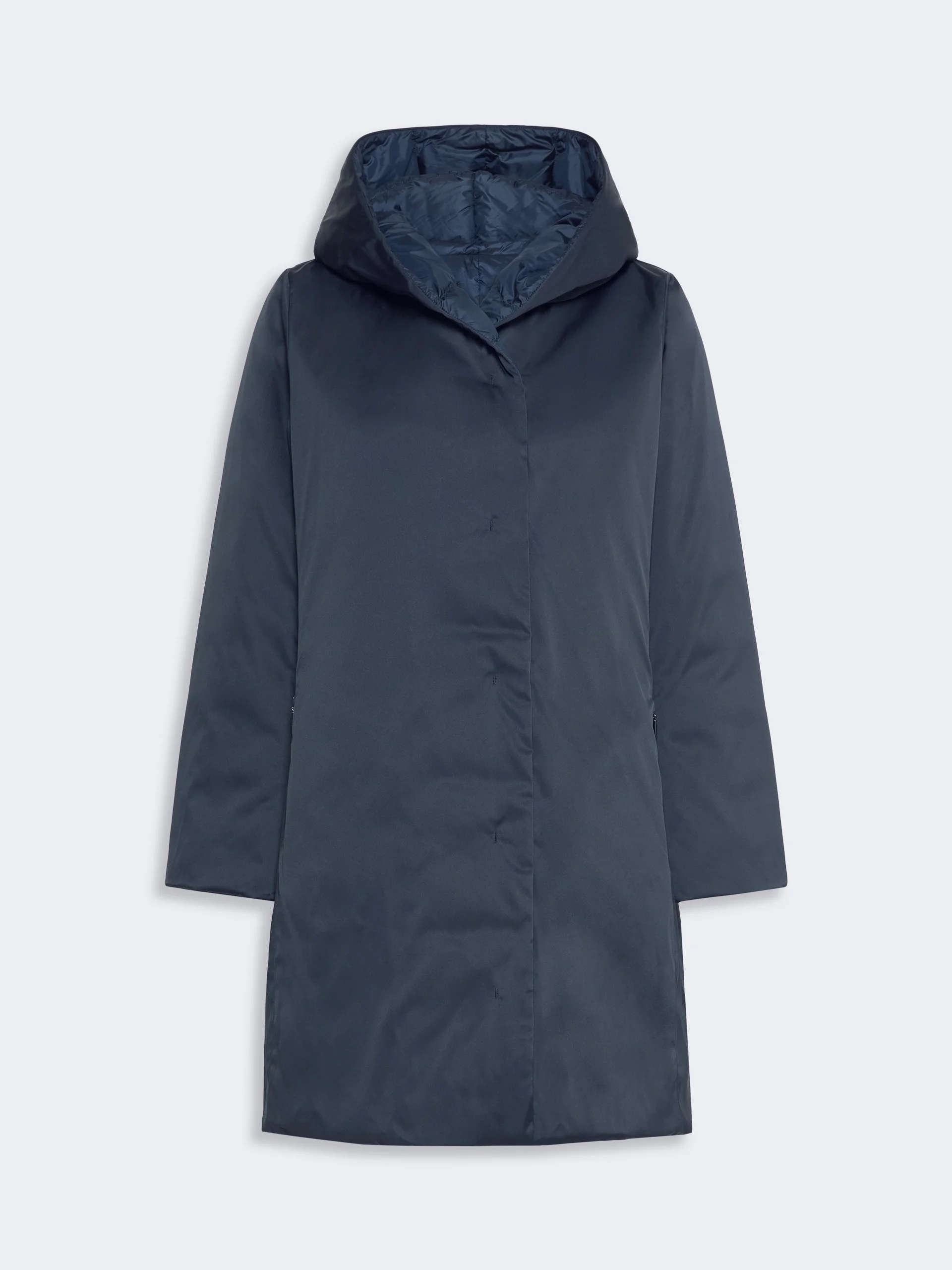 UGGIOSO Reversible down jacket in water-repellent taffeta - NAVY - 1