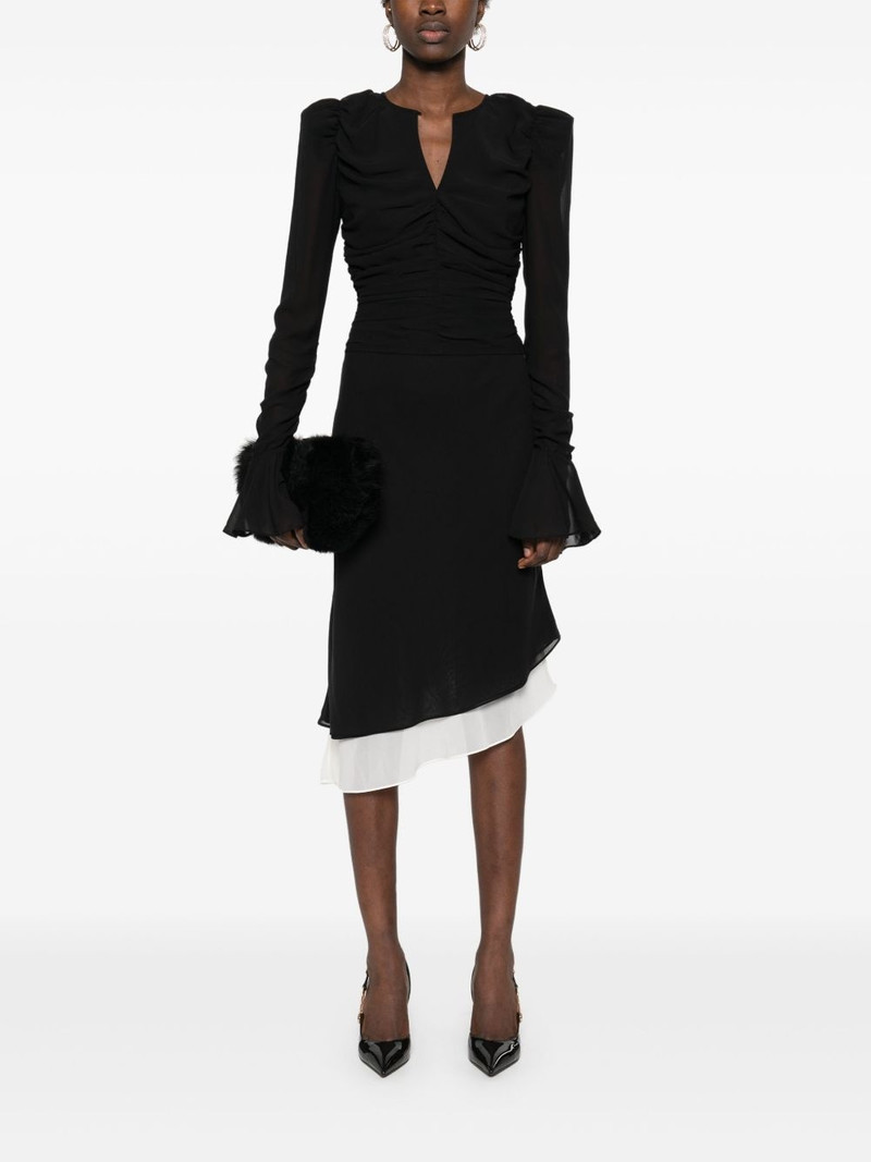 ROTATE two-layer chiffon midi skirt outlook