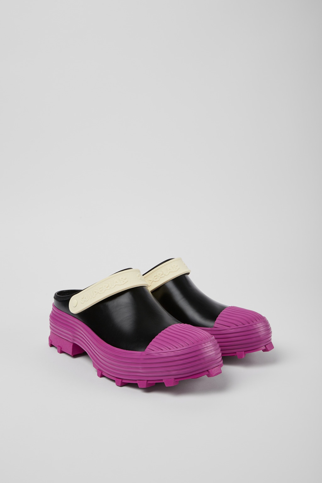 Multicolored leather clogs - 2