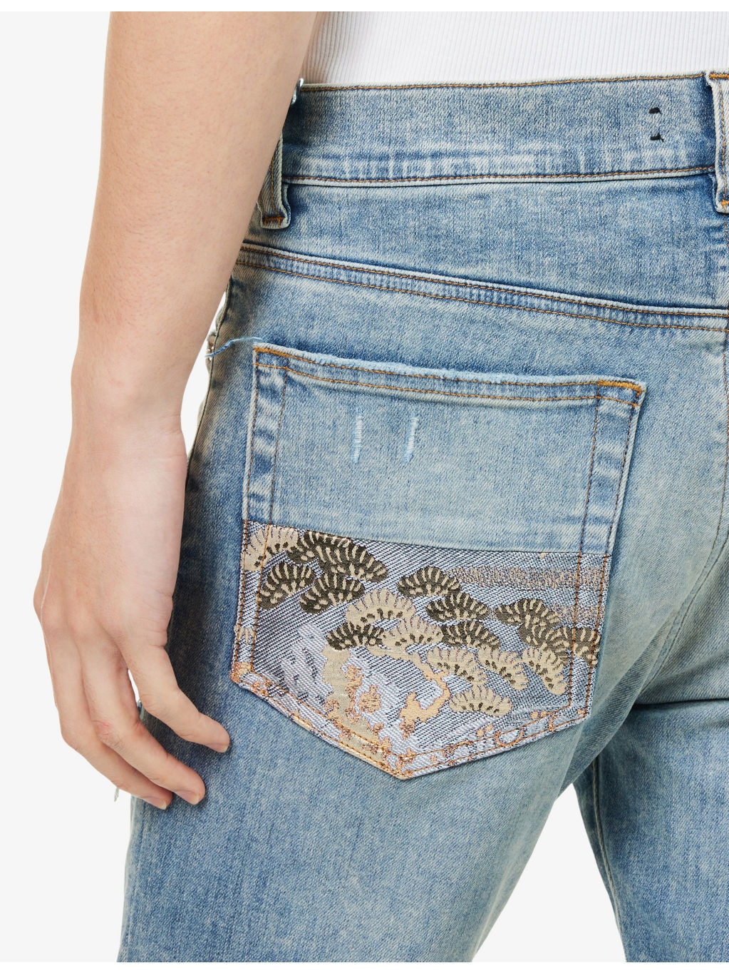 Crane MX1 Tapered-Leg Stretch-Denim Blend Jeans - 5