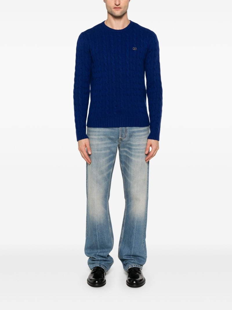 Valentino cable-knit sweater outlook