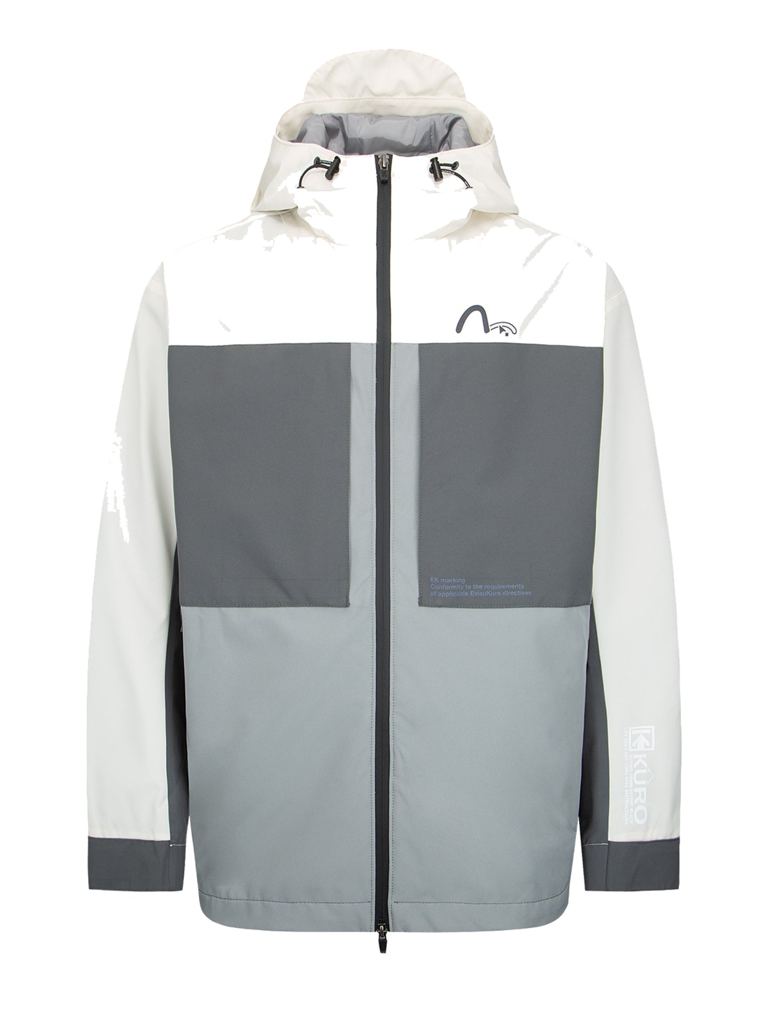 Logo Print Colorblock Windbreaker Jacket - 12