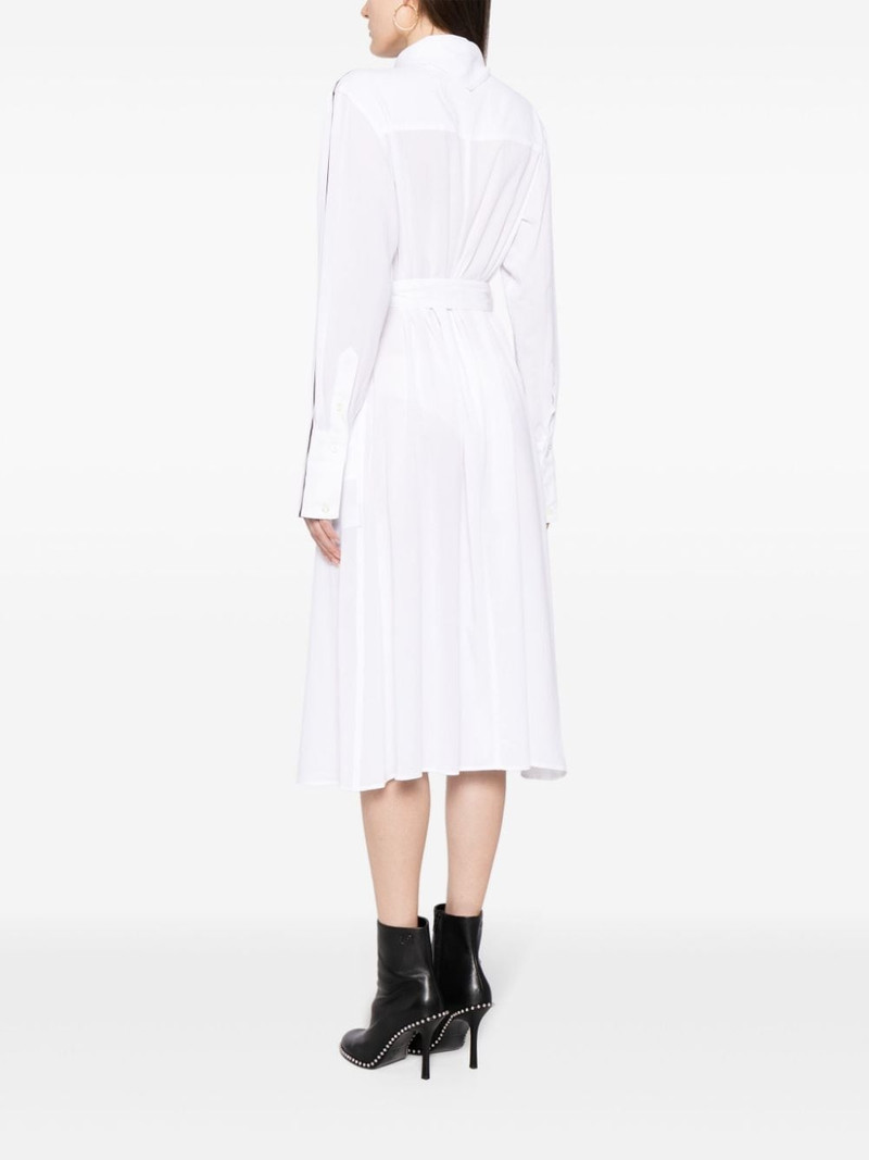 belted-waist button-down dress 4