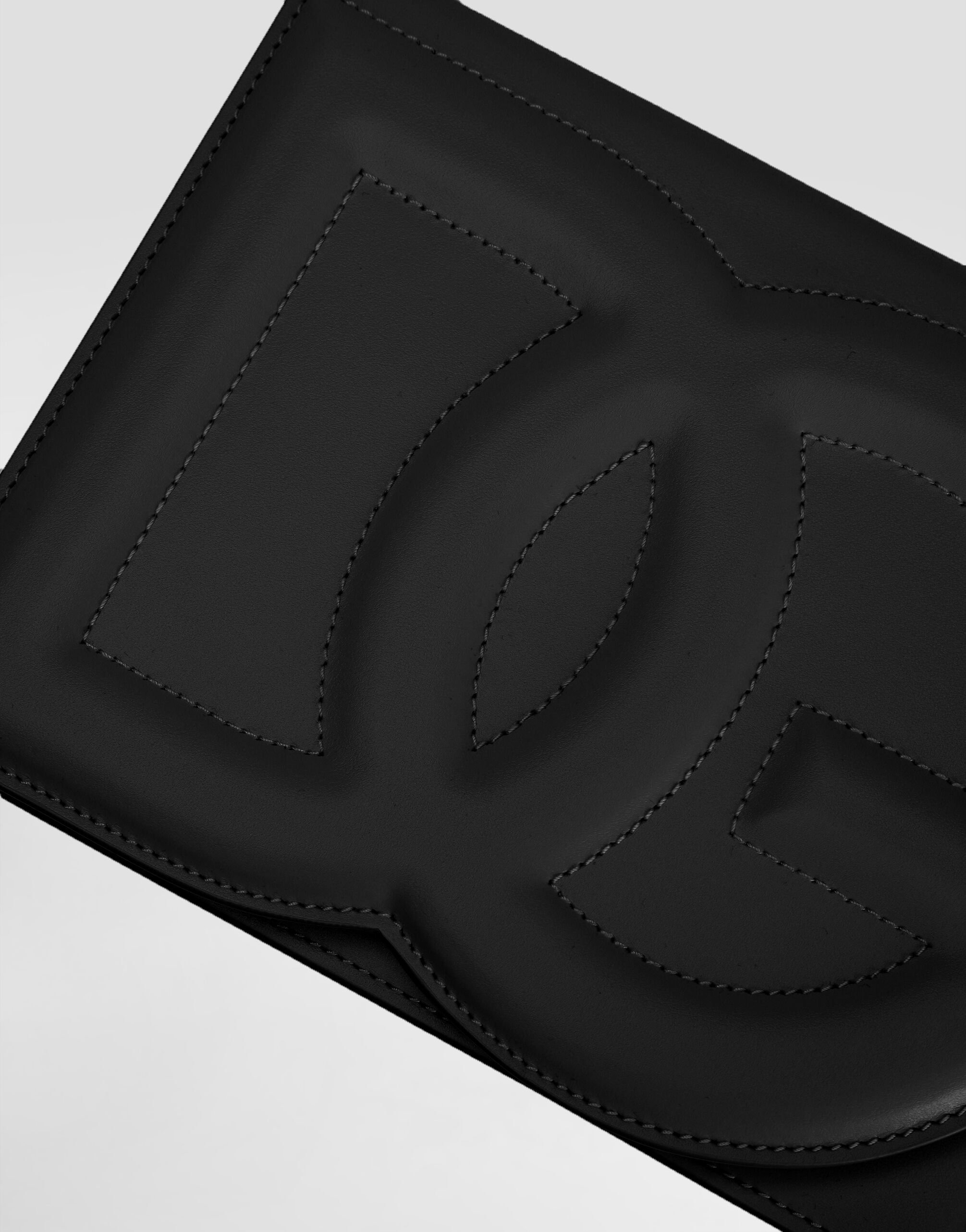 Calfskin crossbody bag with logo - 6