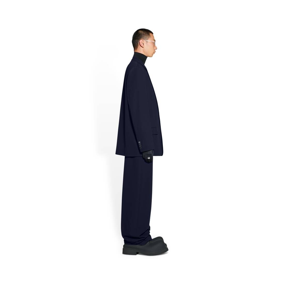 Regular Tailored Jacket in Navy Blue - 3