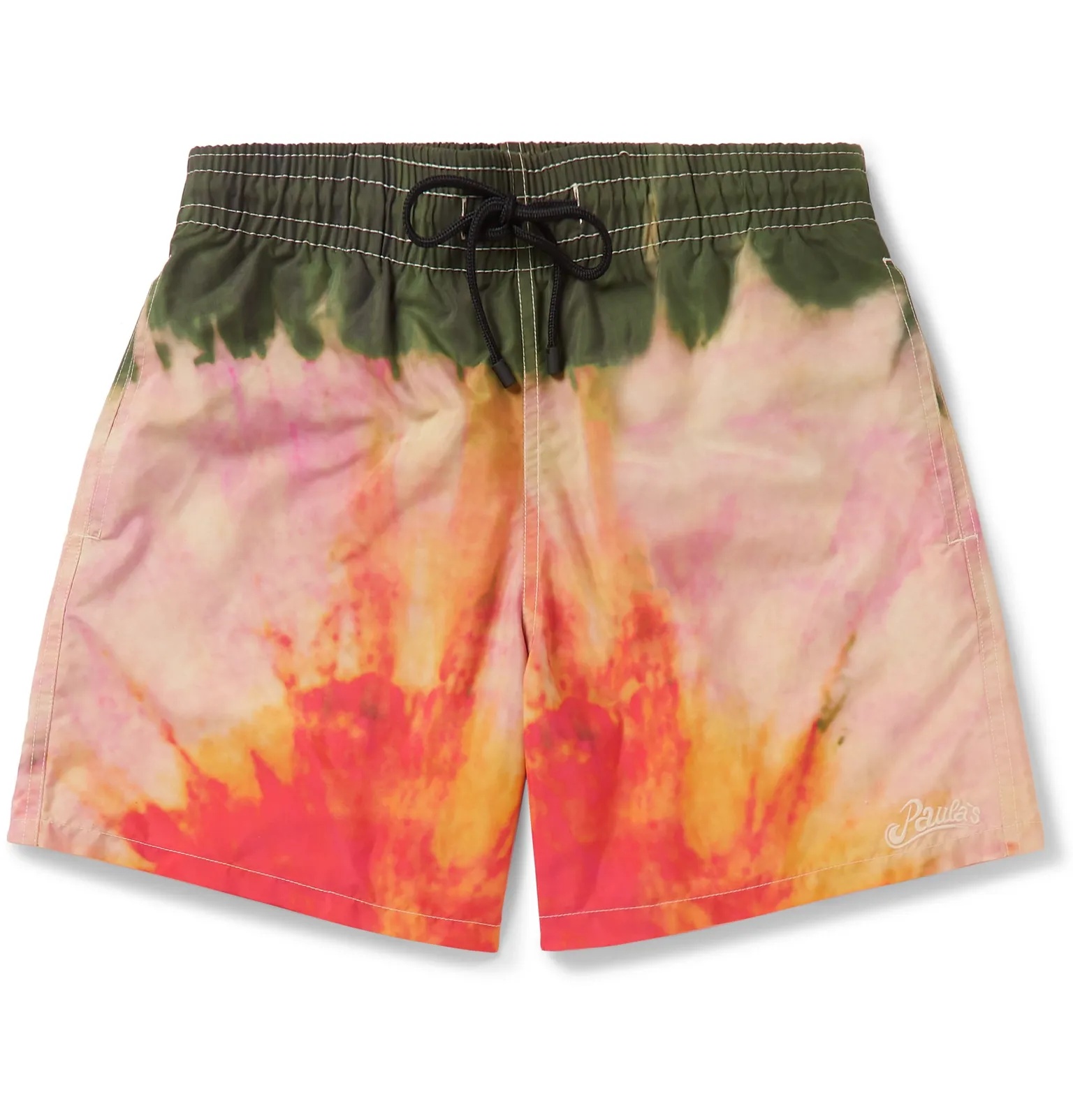 + Paula's Ibiza Short-Length Tie-Dyed Swim Shorts - 1