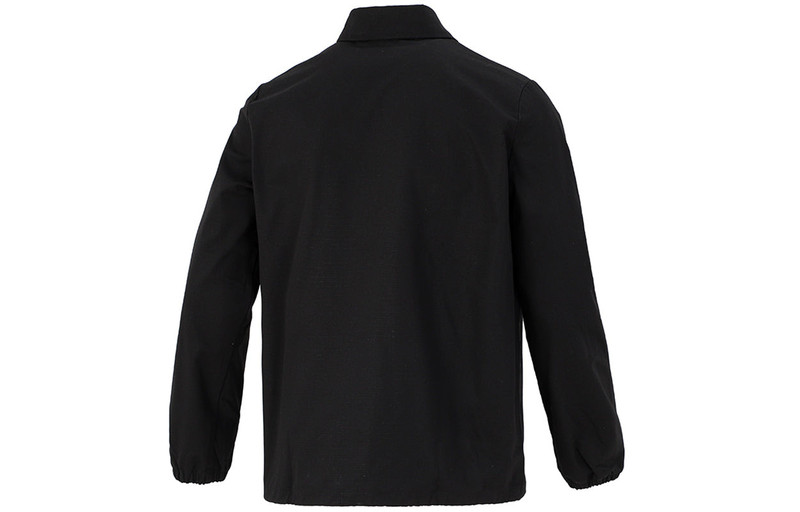 PUMA PUMA Embroidered Small Label Solid Color Logo Sports Woven Jacket Black 532172-01 outlook