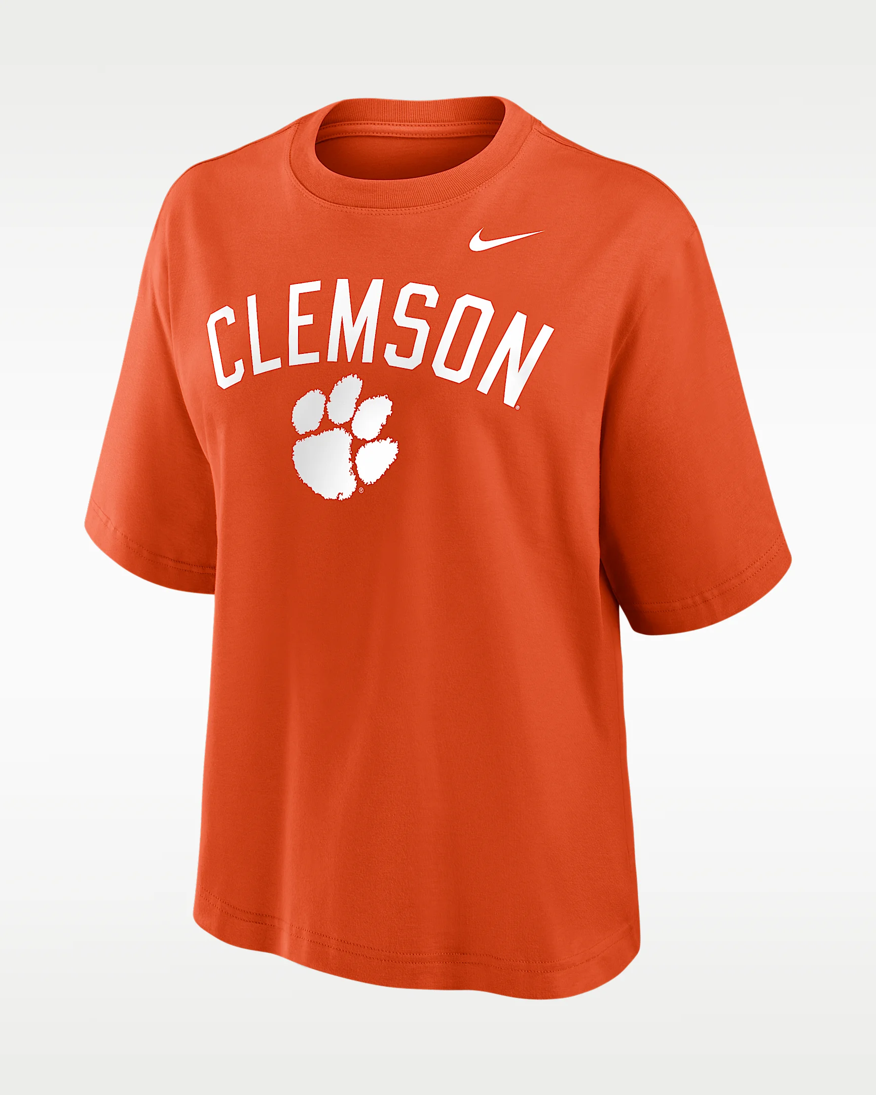Clemson Arch Over Logo Boxy Women's Nike College T-Shirt - 1