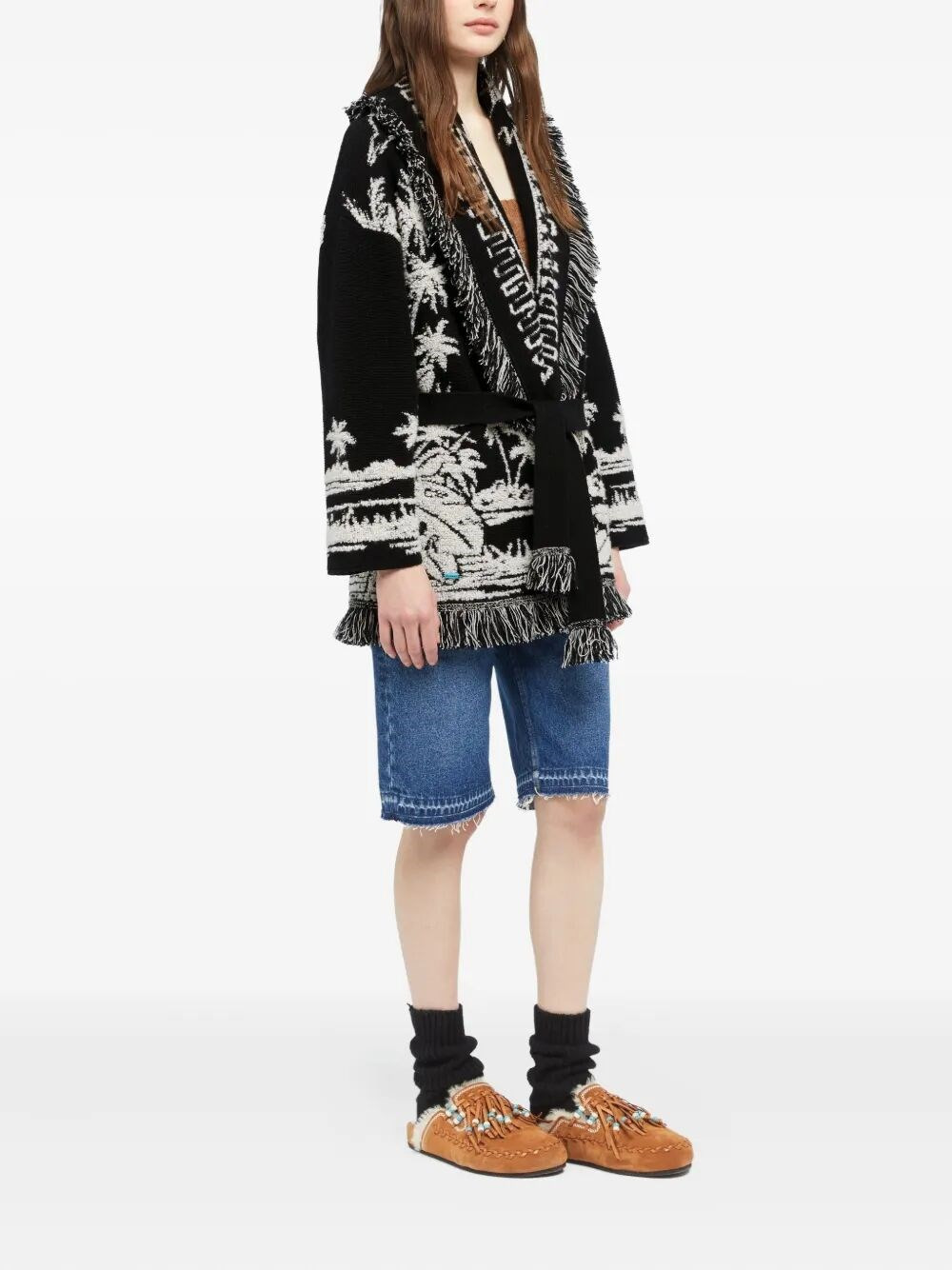 `Palm Grove Tales` Cardigan - 4