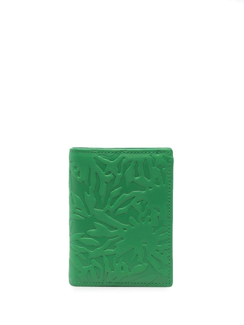 embossed leather wallet - 1