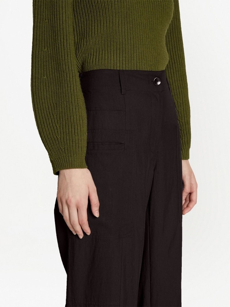 high-waisted tailored trousers - 5