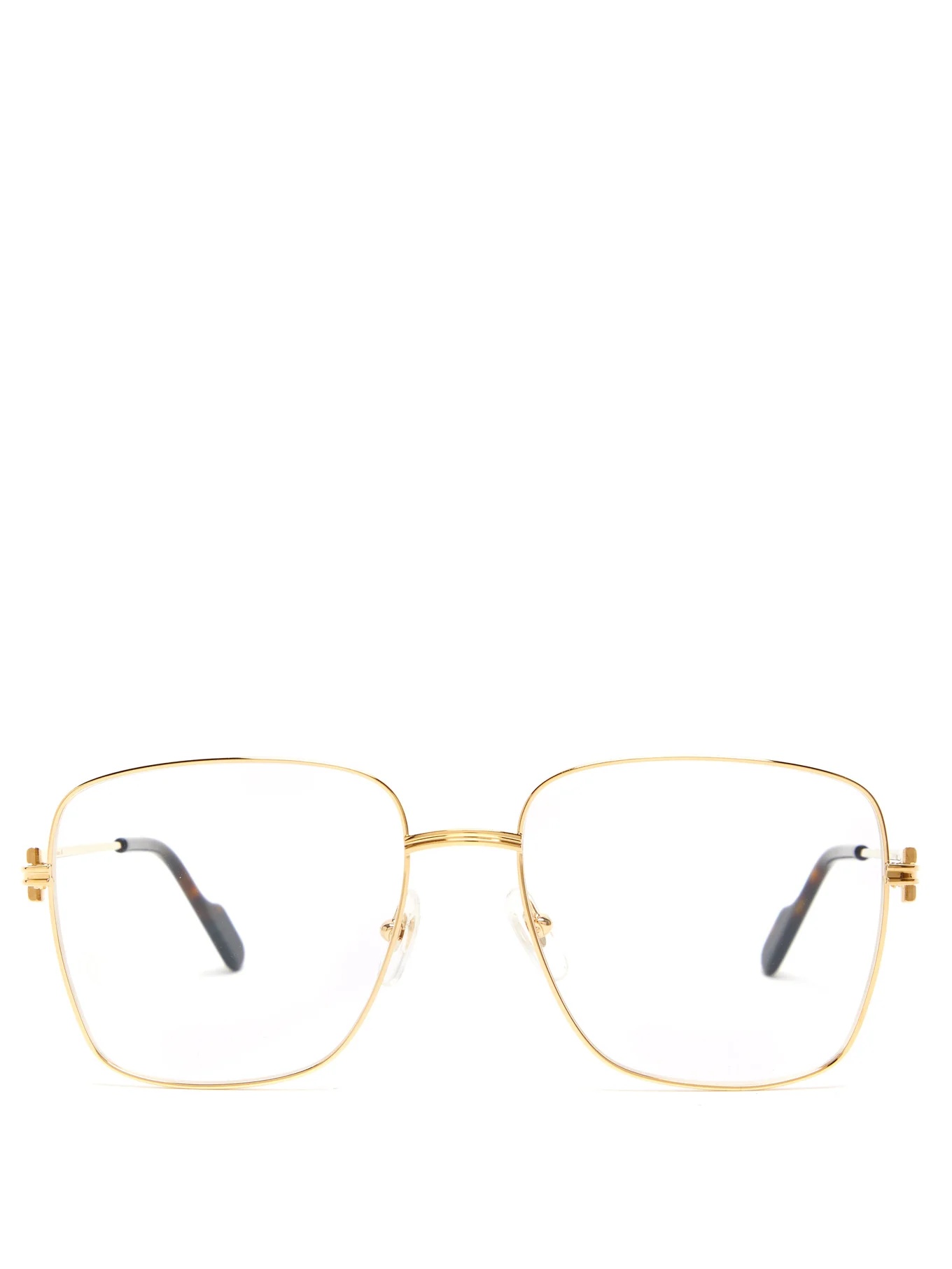 Square metal glasses - 1